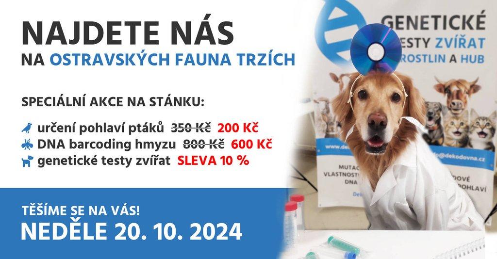 Genetické testy na Fauna trzích v Ostravě